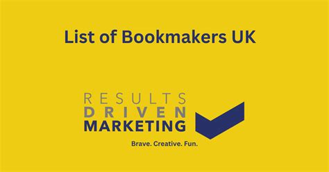 list of bookmakers in uk